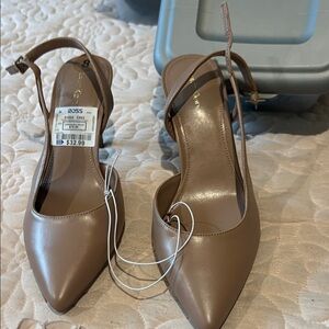 Calvin Klein Brown Slingback Heels